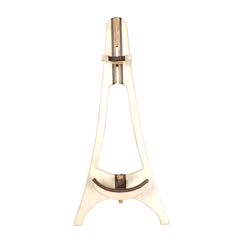 Flambeau - Natural Wood Violin Viola Stand - Maple Wenge Zebrawood - VV-200 - Front